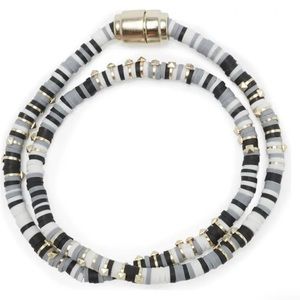 🆕✨NWT Kendra Scott Reece wrap bracelet in gray and black🖤🤍BRAND NEW!